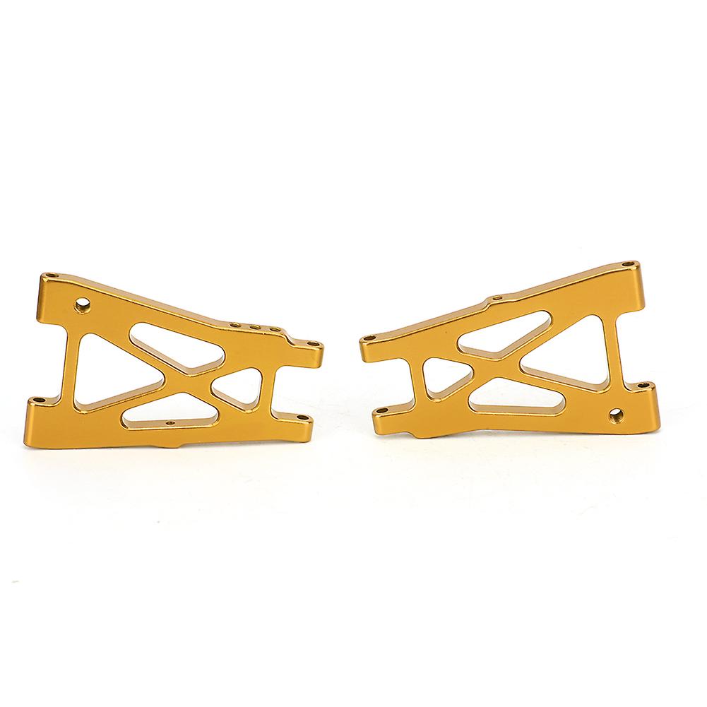 2pcs Aluminum Alloy Rear Lower Swing Arm Fit For Kyosho 4wd Optima 1/10 Rc Off Road Vehicle(gold )