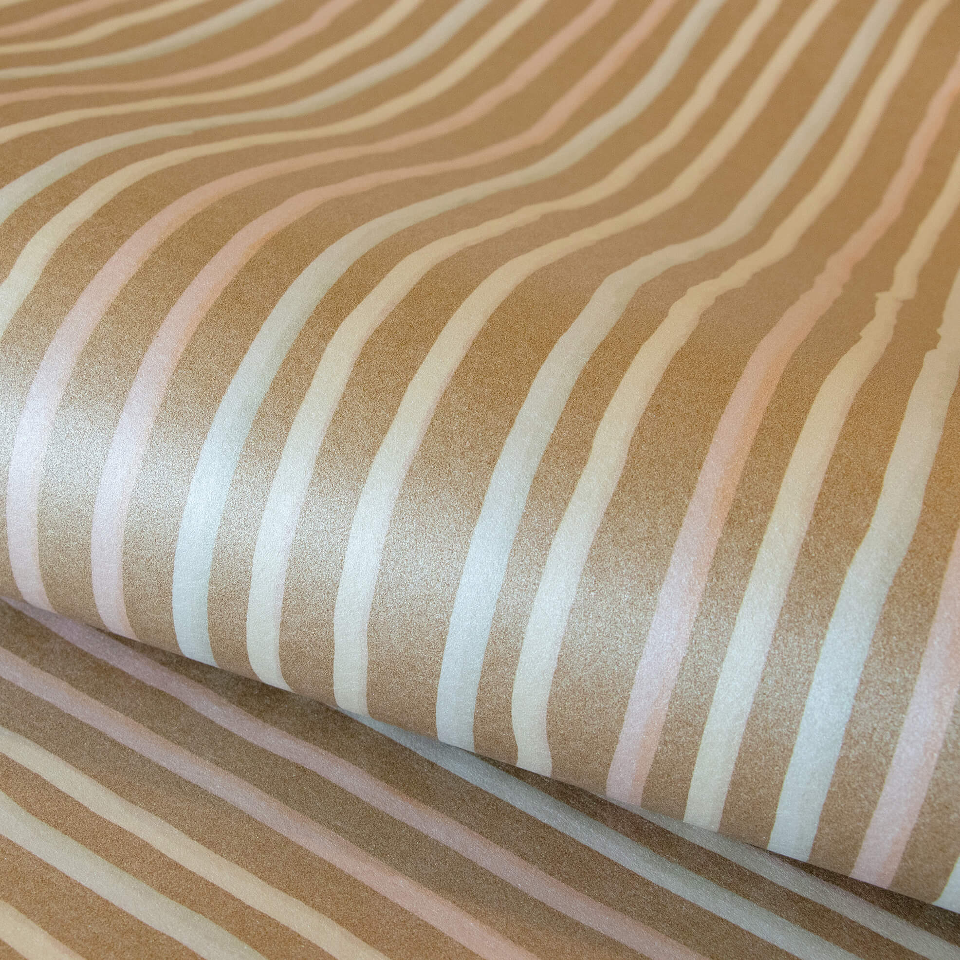 Stripes Bronze Wallpaper from the Great Kids Collection