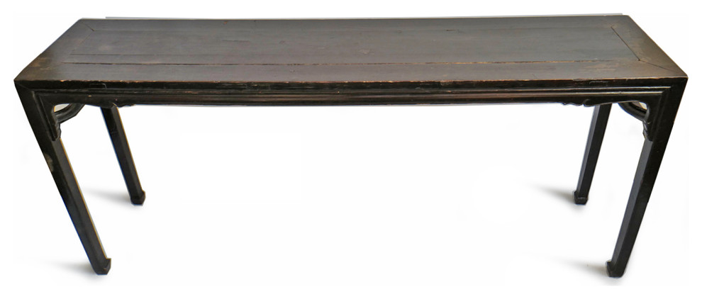 Consigned Black Ming Console Table   Traditional   Console Tables   by Design Mix Furniture  Houzz