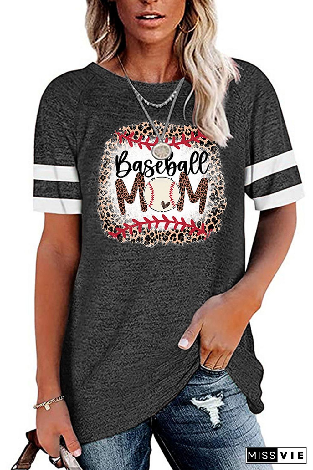 Baseball Mom Graphic Tees for Women Wholesale