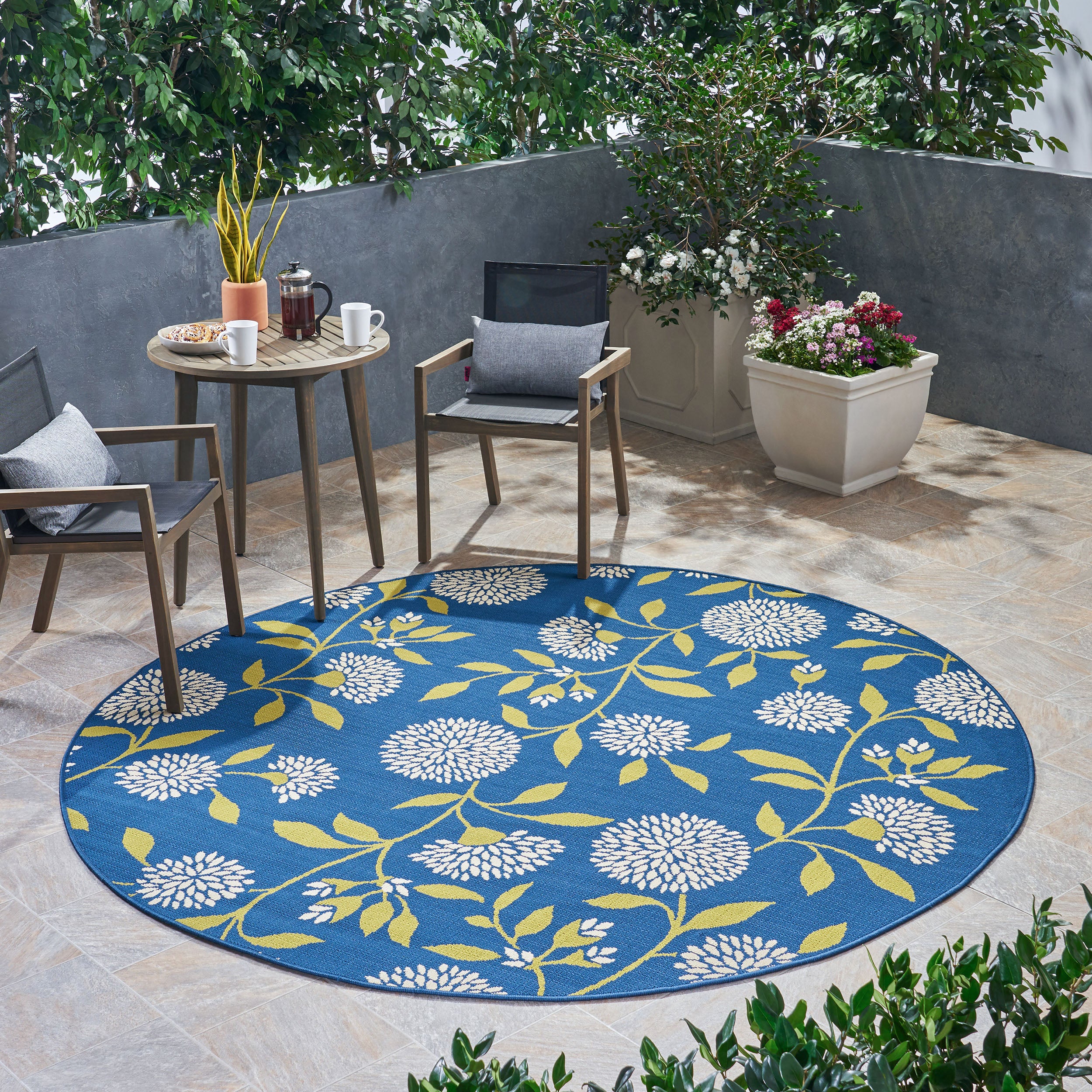 Dione Outdoor Floral Area Rug