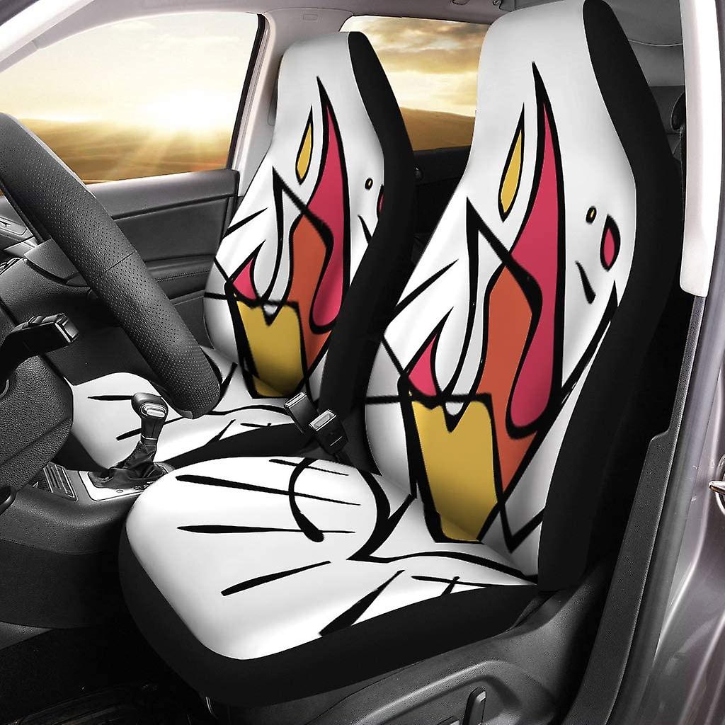 Set Of 2 Car Seat Covers Dove Drawing Of The Spirit Faith Fire Drawn Universal Auto Front Seats Protector Fits For Car，suv Sedan，truck