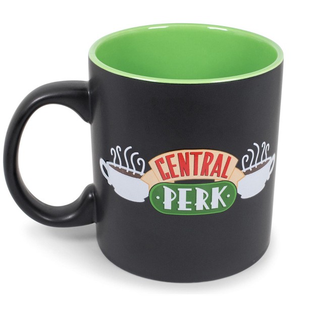 Silver Buffalo Friends Central Perk Doodle Logo Ceramic Mug Holds 20 Ounces