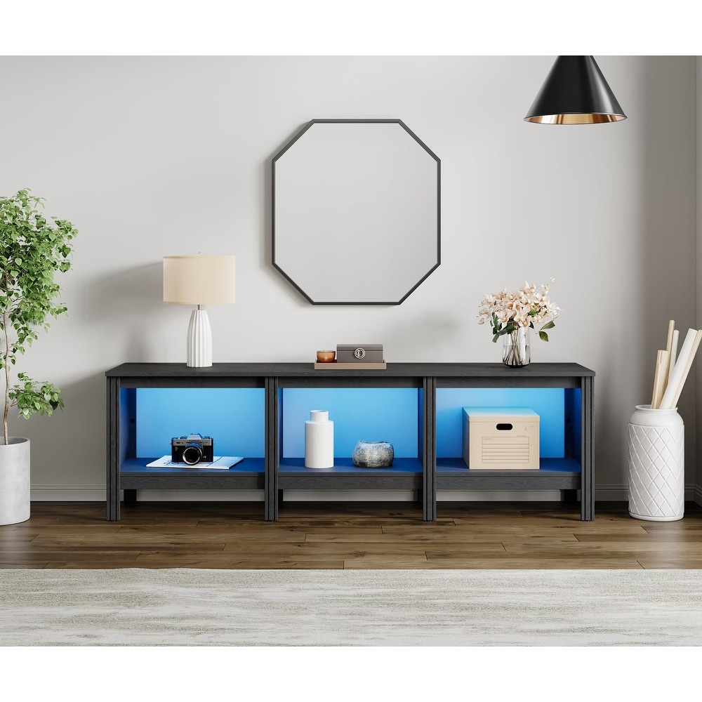 TV Stand for 65 75 Inch TV Console Table  Classic Entertainment Center