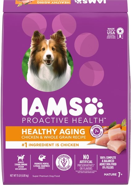 Iams Proactive Health Healthy Aging Mature and Senior Formula with Real Chicken Dry Dog Food