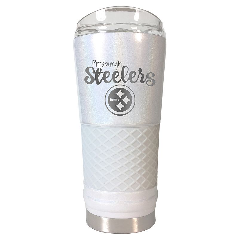 Pittsburgh Steelers 24 oz Opal Finish Vacuum Insulated NFL Draft Tumbler