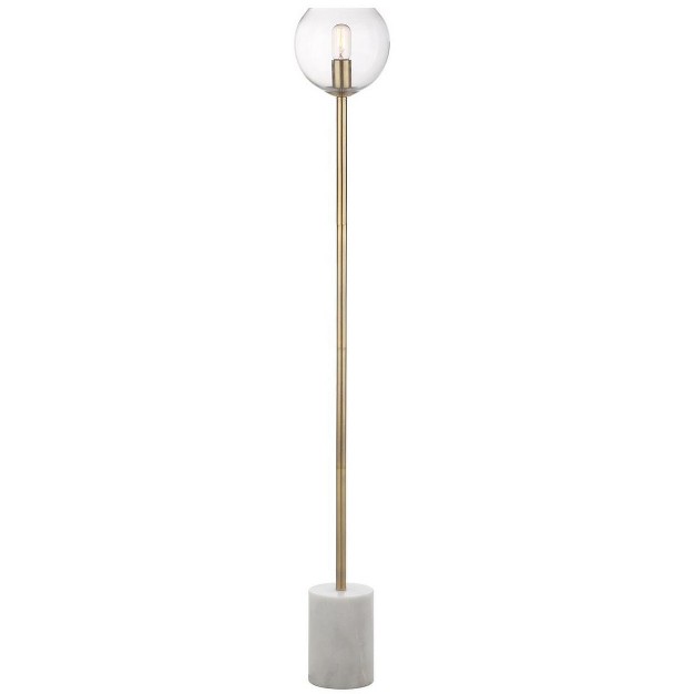 Bradley Floor Lamp White brass Gold Safavieh