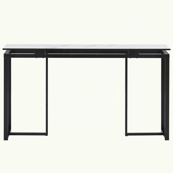 Console Table with Metal Frame