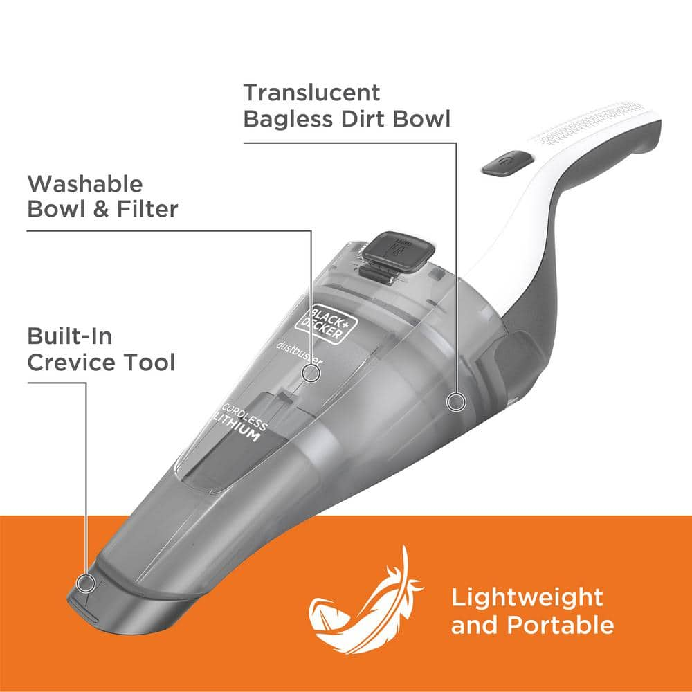 BLACK+DECKER Dustbuster 7.2-Volt Cordless 1.3-Cup Handheld Vacuum HNVC215B10