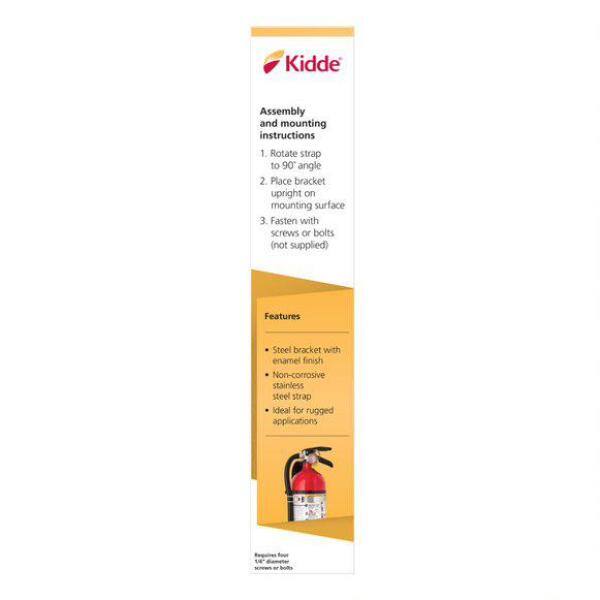 Kidde Multiple Use Fire Extinguisher Mount for 4 and 5 lb. A:B:C Fire Extinguishers 21030938