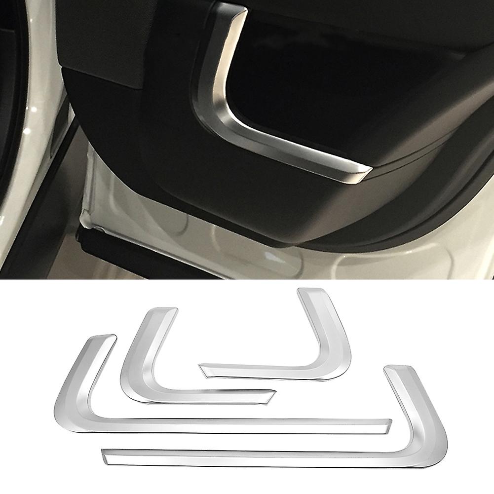 4pcs Car Interior Door Decor Strip Trim Fit For Land Rover Range Rover Sport 2014-2018