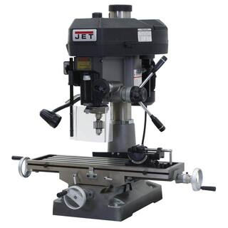 Jet 2 HP MillingDrilling Machine with R8 Taper and Worklight 12-Speed 115230-Volt JMD-18 350018