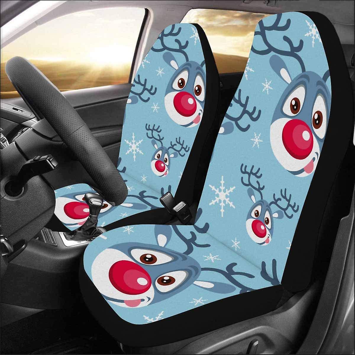 Set Of 2 Car Seat Covers Beautiful Sea Water Universal Auto Front Seats Protector Fits For Car，suv Sedan，truck