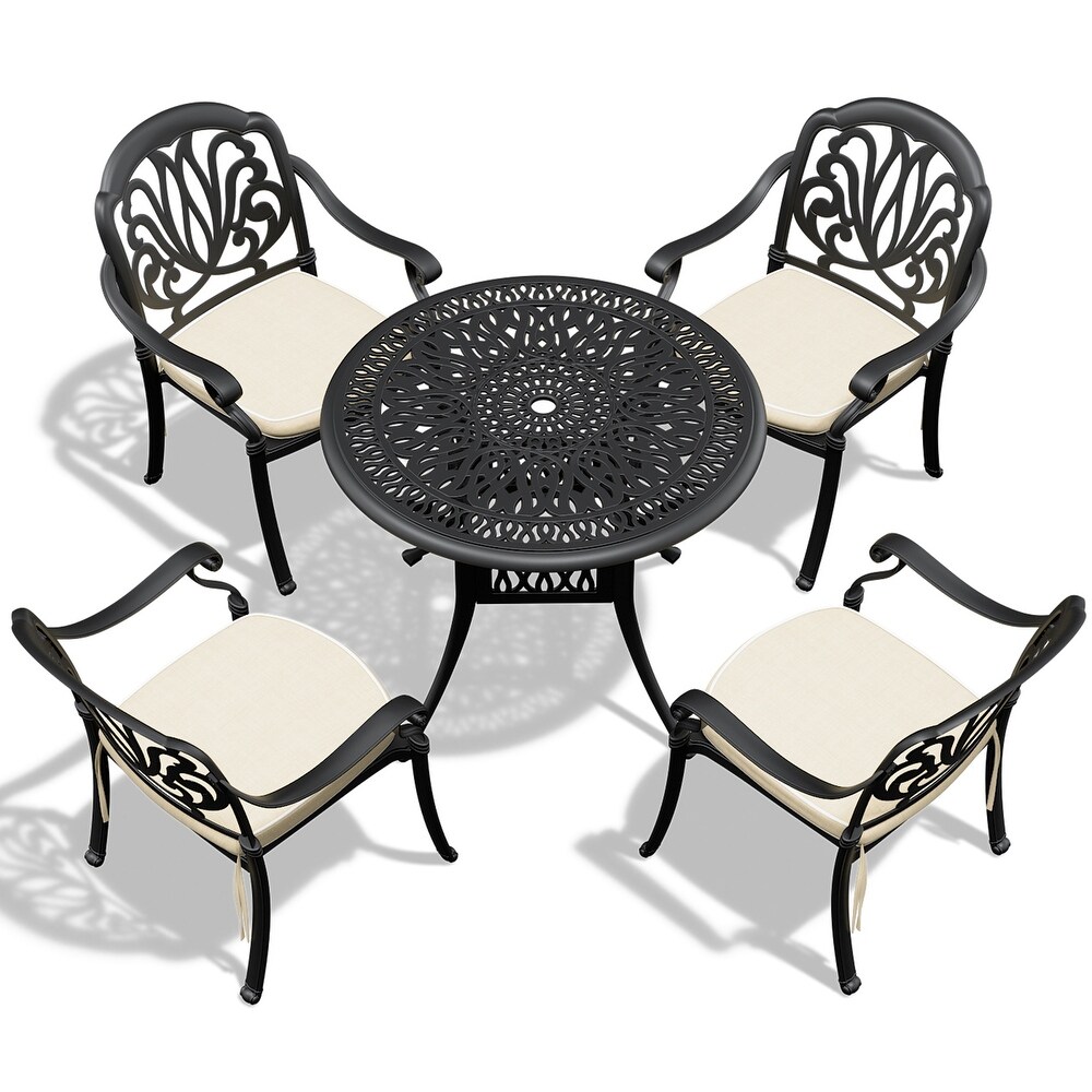 5 Piece Outdoor Dining Table Set for Patio