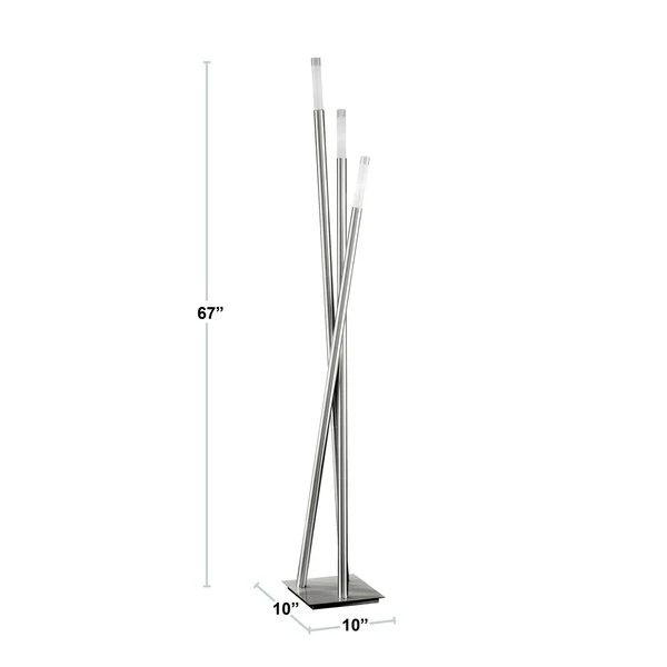 Strick and Bolton Peale 3-light Modern Icicle Floor Lamp - N/A