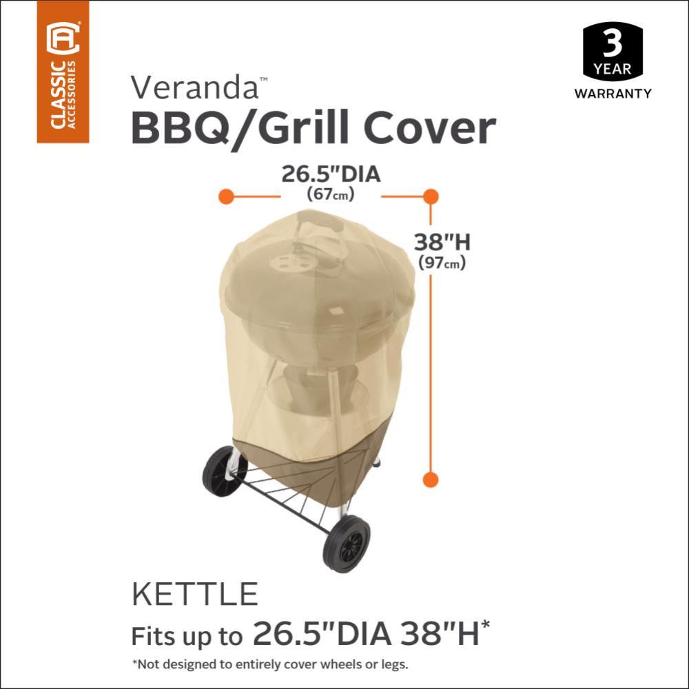 Veranda Kettle Bbq Grill Cover Pebble Bark Earth