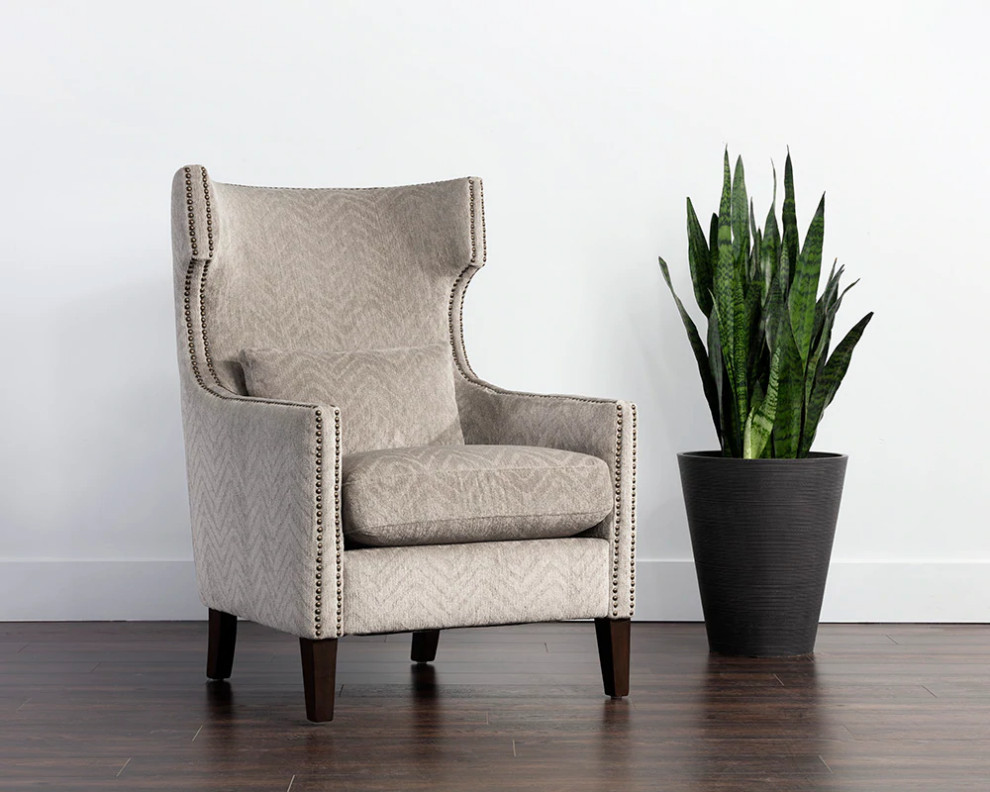 Hani Lounge Chair Gallagher Dove   Traditional   Armchairs And Accent Chairs   by Rustic Home Furniture Deco  Houzz