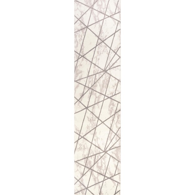 Patras Modern Geometric Marbled Area Rug Jonathan Y