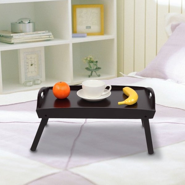 Bamboo Bed Tray Table - Lap Tray Table for Breakfast in Bed