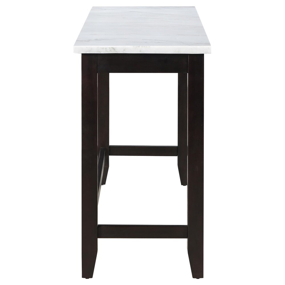 Coaster Furniture Toby Rectangular Counter Height Table White