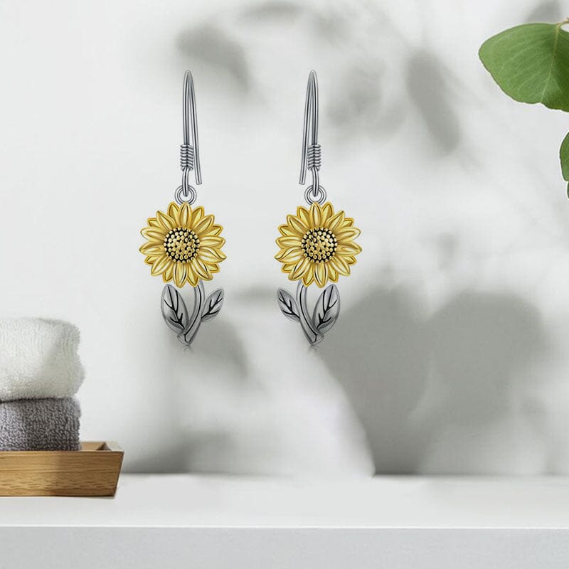 Sunflower Dangle Earrings