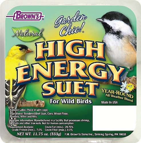 Brown's Garden Chic! High Energy Suet Wild Bird Food