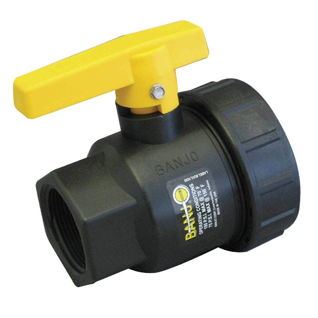 Banjo Single Union Polypropylene Ball Valves