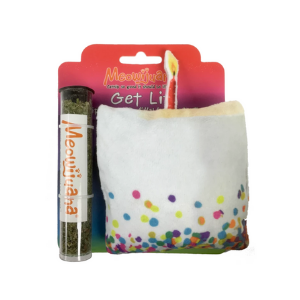 Meowijuana Catnip Get Lit Birthday Cake Cat Toy