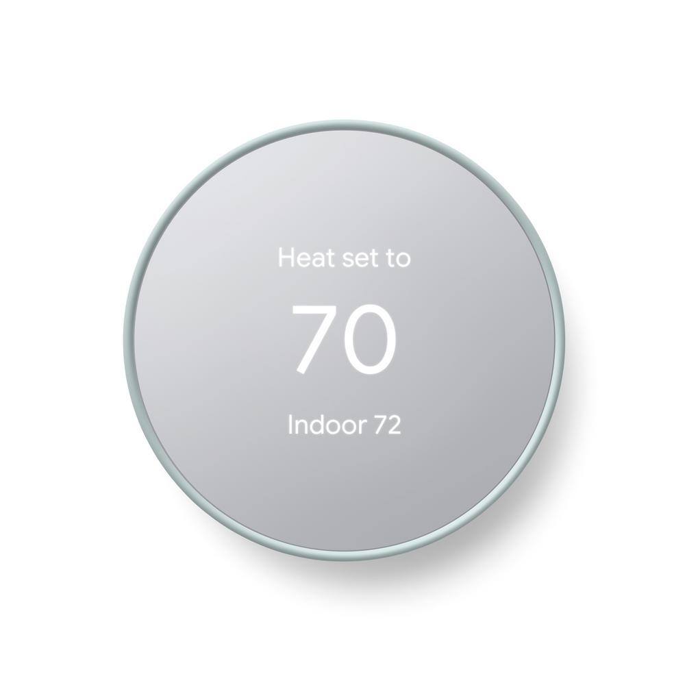 Google Nest Thermostat - Smart Programmable Wi-Fi Thermostat - Fog GA02083-US