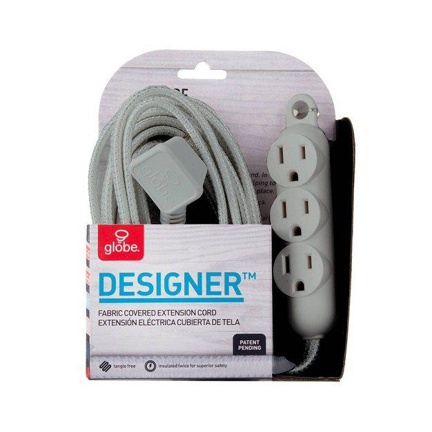 Globe Electric 12 x27 3 Outlet Extension Cord Sage