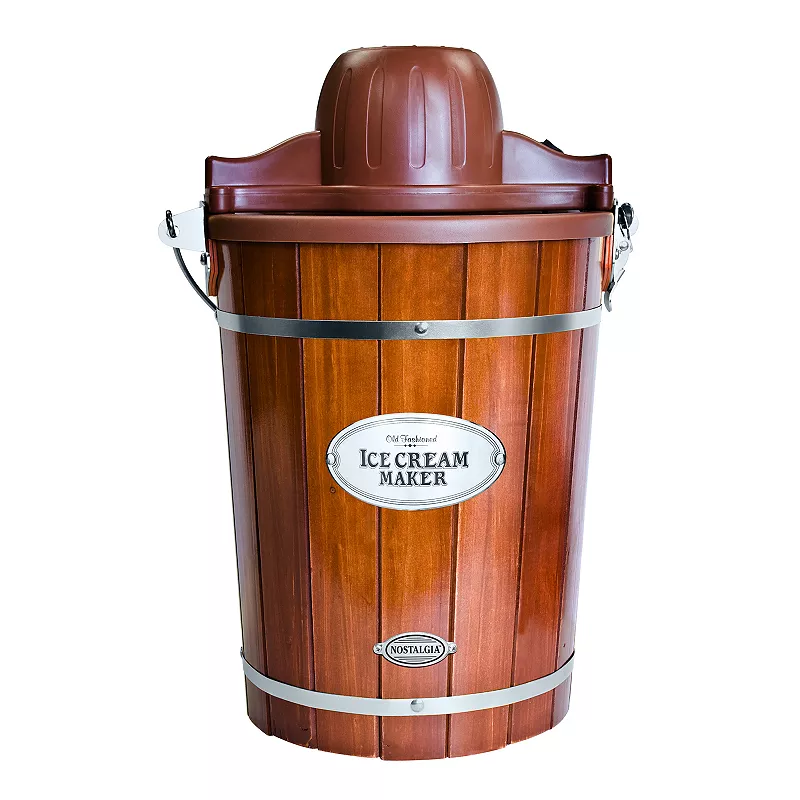 Nostalgia Electrics 6-qt. Ice Cream Machine with Wood Bucket