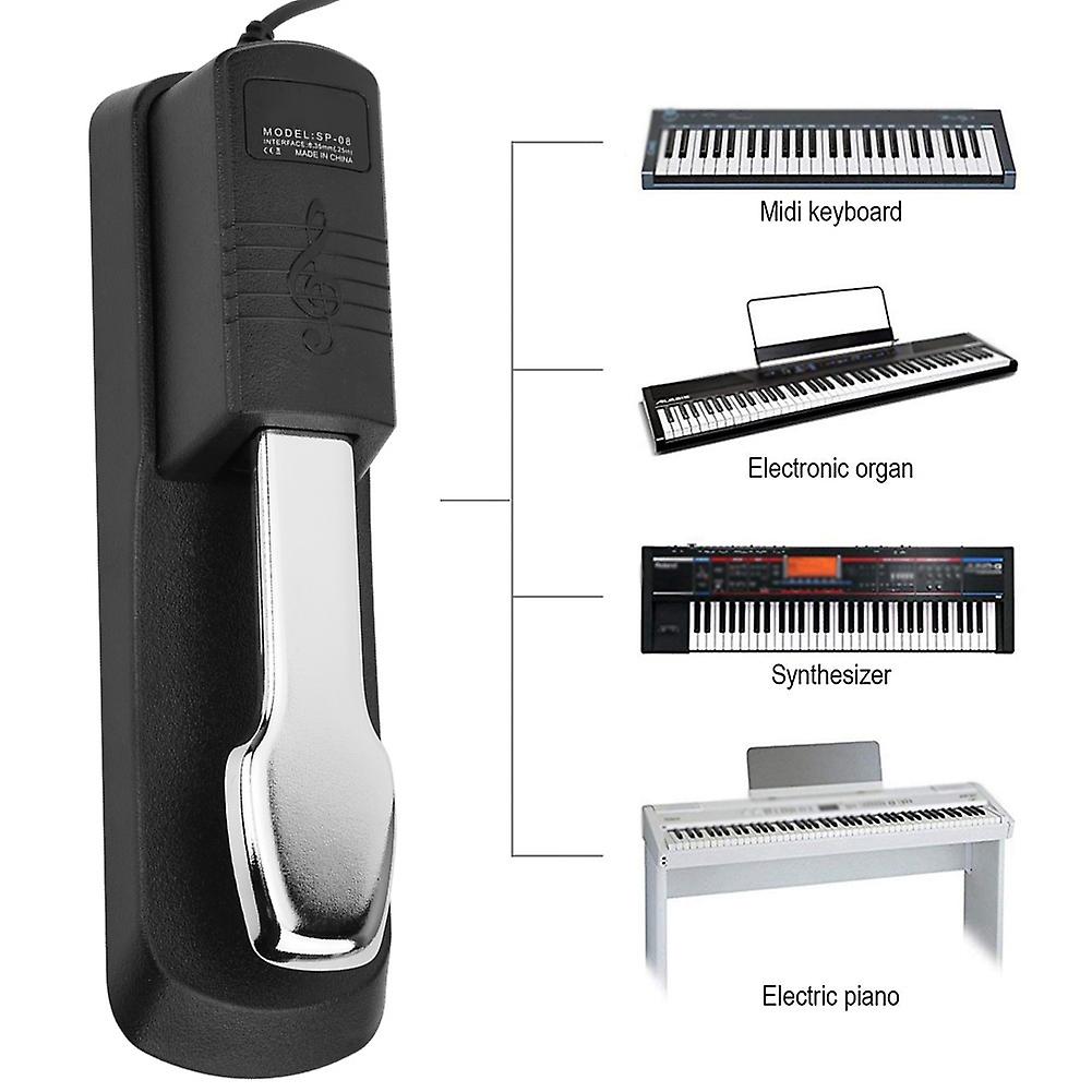 Piano Sustain Foot Pedal Switch With Non-slip Mat Musical Instrument Accessories