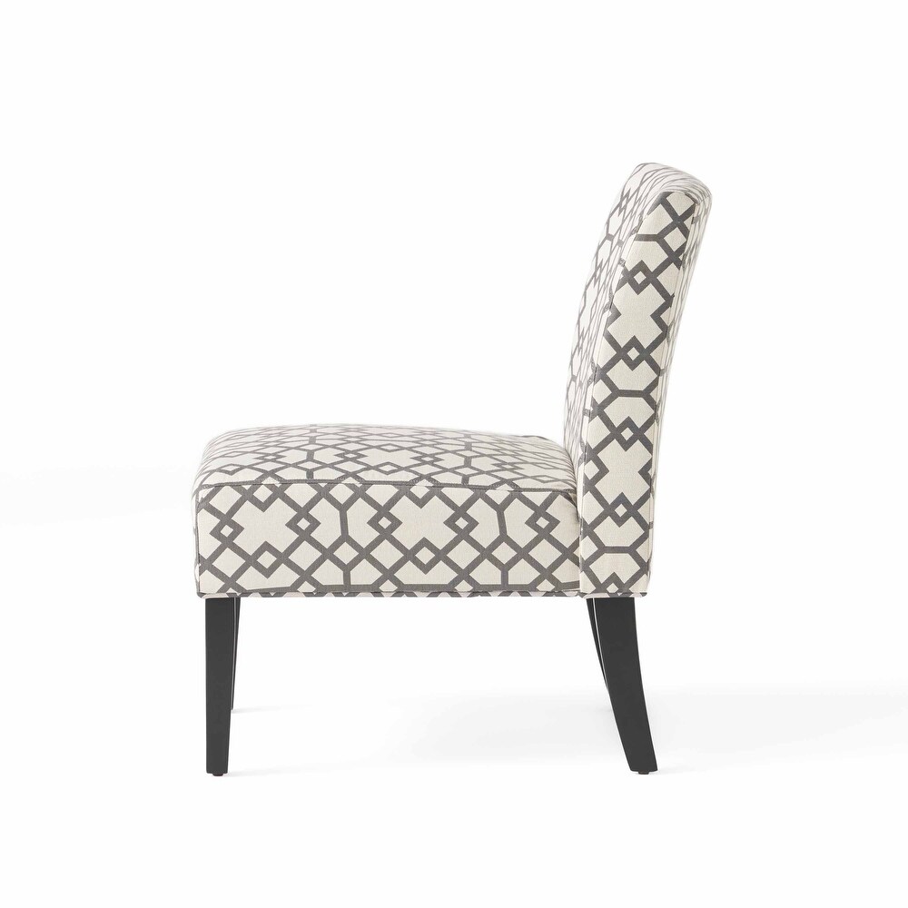 Kassi Geometric Pattern Accent Chair by Christopher Knight Home   22.50\