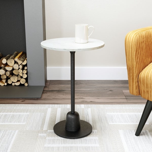 Whammy Side Table White and Black