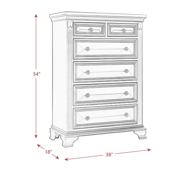 Picket House Furnishings Trent Queen Panel 5PC Bedroom Set - - 22106862