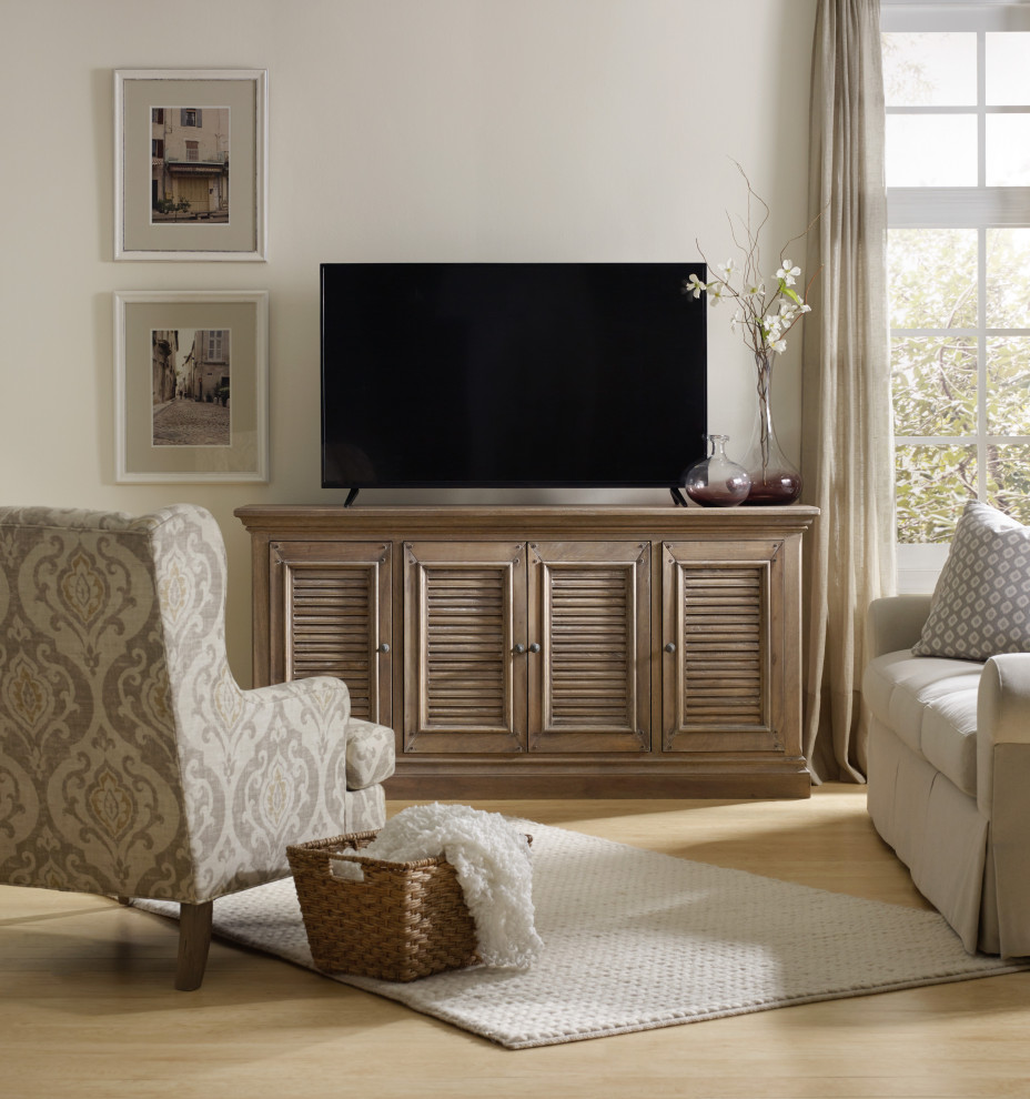 Entertainment Console 72 quot  Traditional   Entertainment Centers And Tv Stands   by Homesquare  Houzz