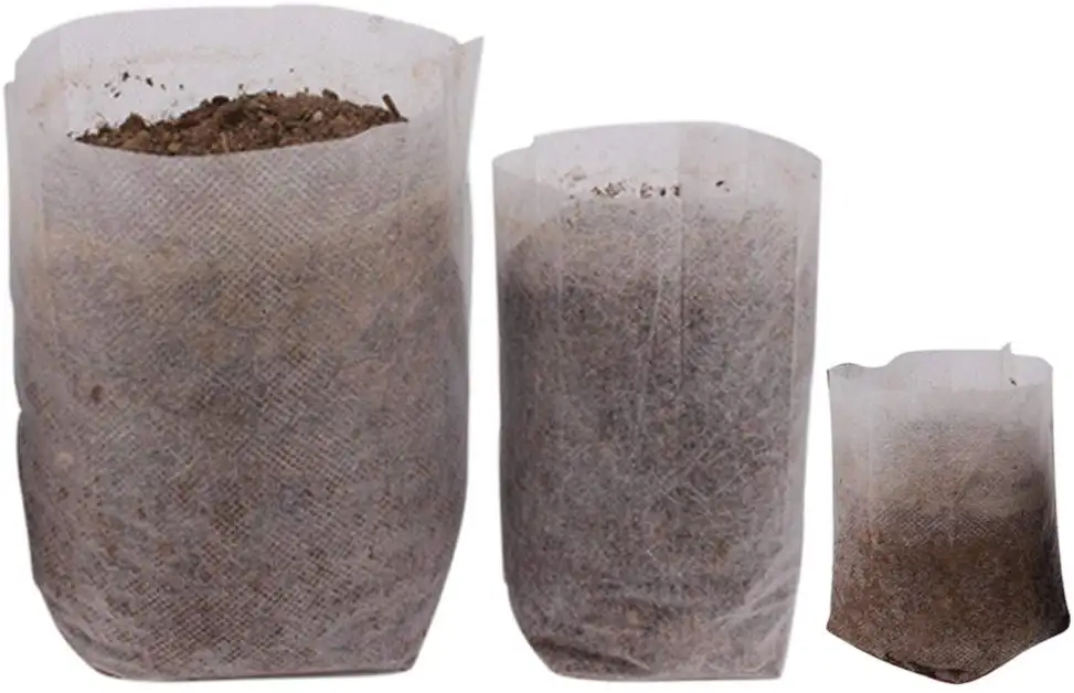 Non woven Seed Raising Bag Biodegradable Eco Friendly Nursery Pots Small Plant Grow Bags Non woven Fabrics Garden Supply