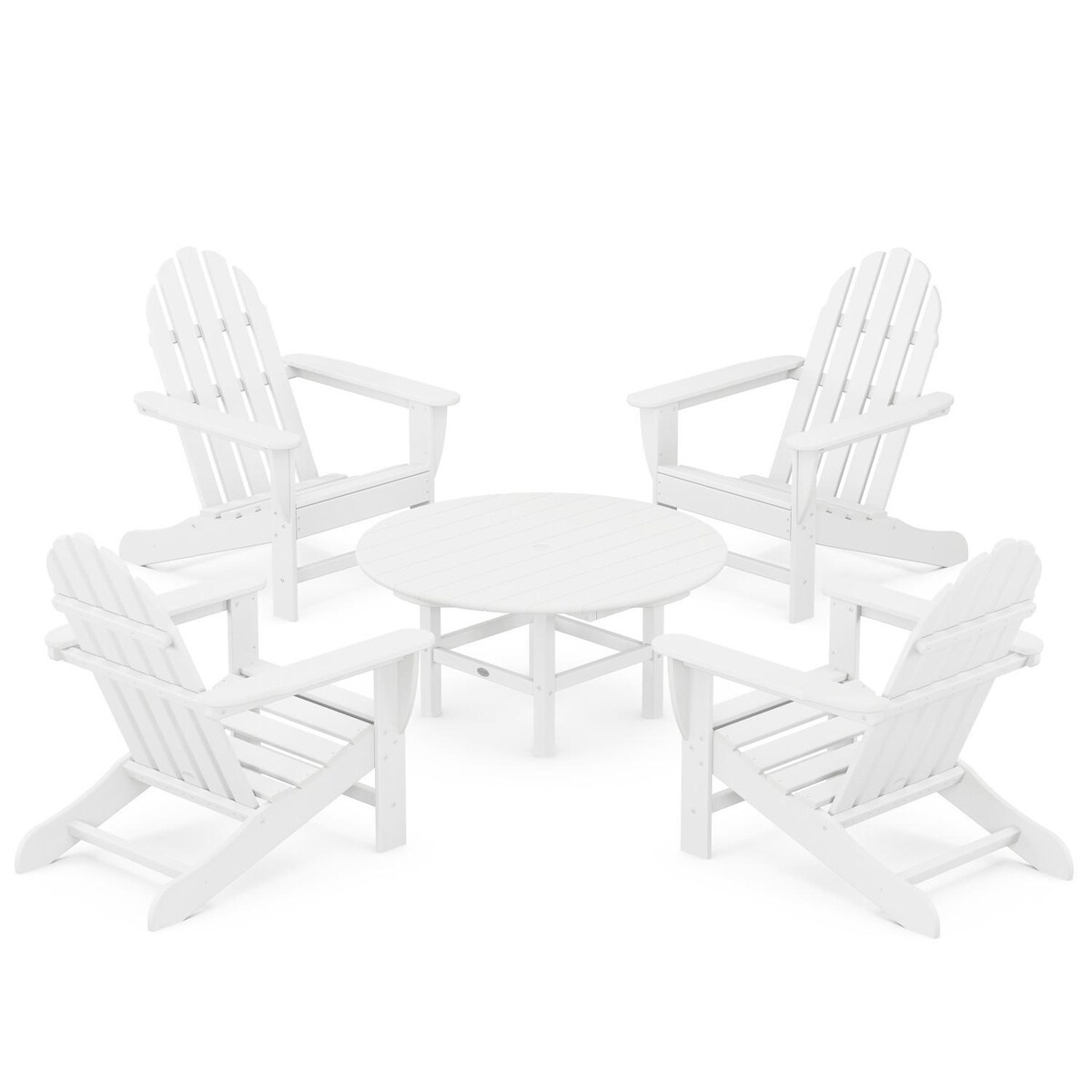 POLYWOOD Classic Adirondack 5-Piece Conversation Set