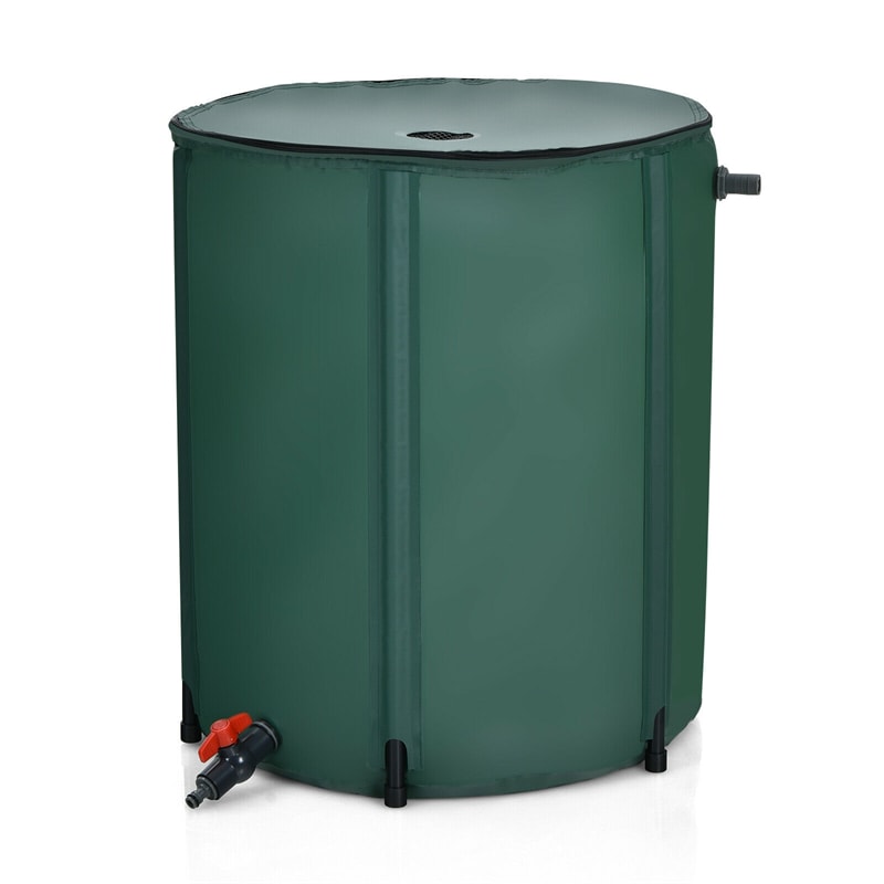 60 Gallon Portable Collapsible Rain Barrel Water Collector Tank Water Storage