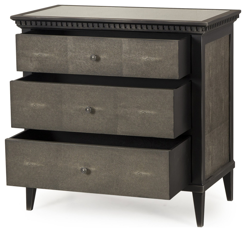 Christoper Chest Shagreen   Traditional   Accent Chests And Cabinets   by Peachtree Fine Furniture  Houzz