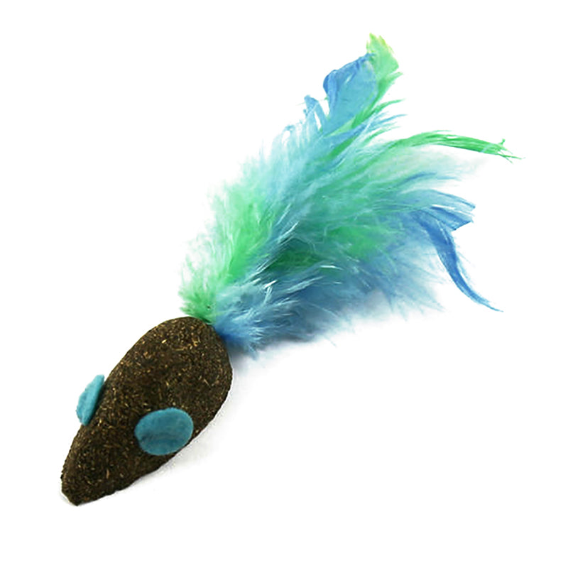 2PCS Catnip Cat Toy Vegetable Flavor Faux Feather Mouse Catnip Toy Cat Chew Toy