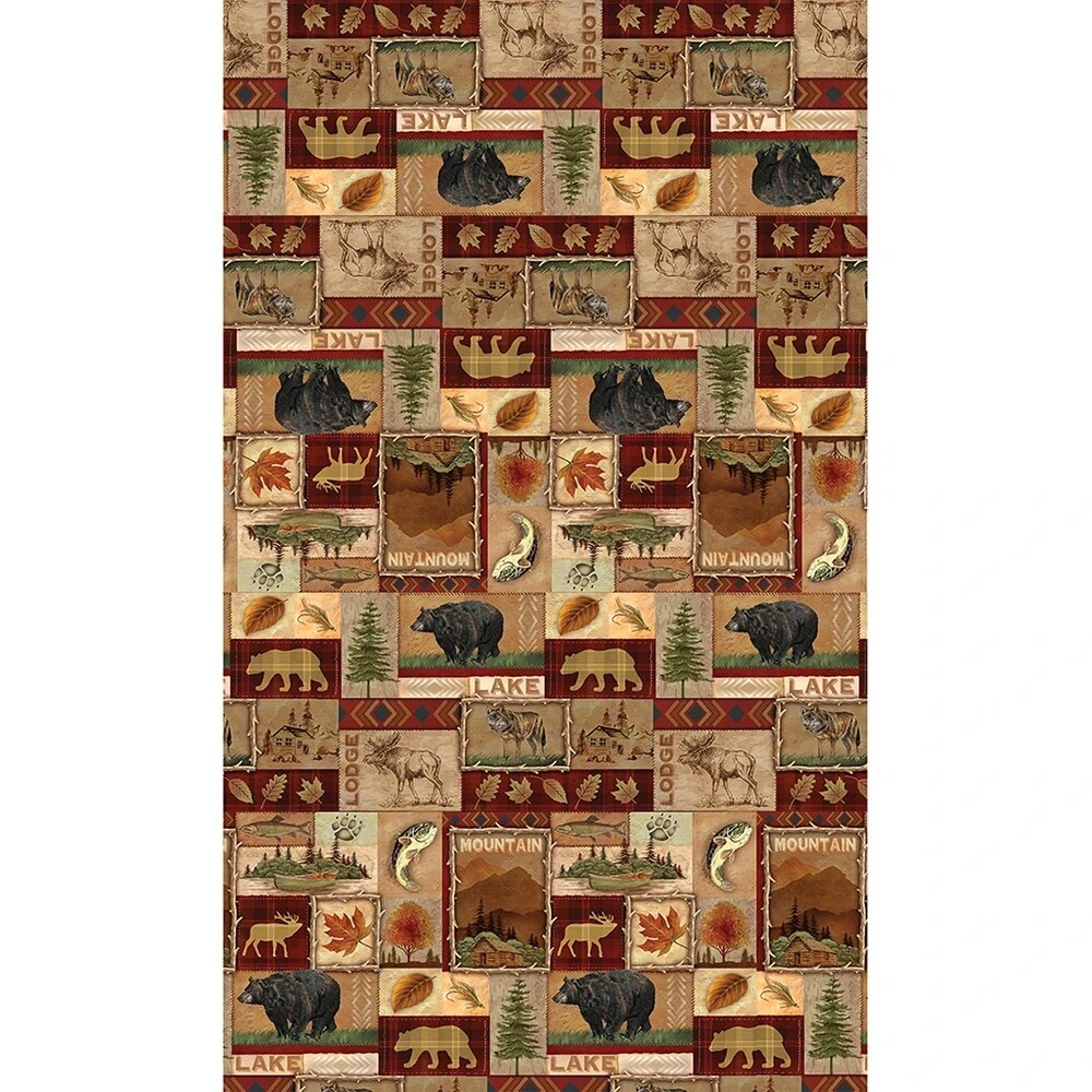 Laural Home Lodge Collage Tablecloth