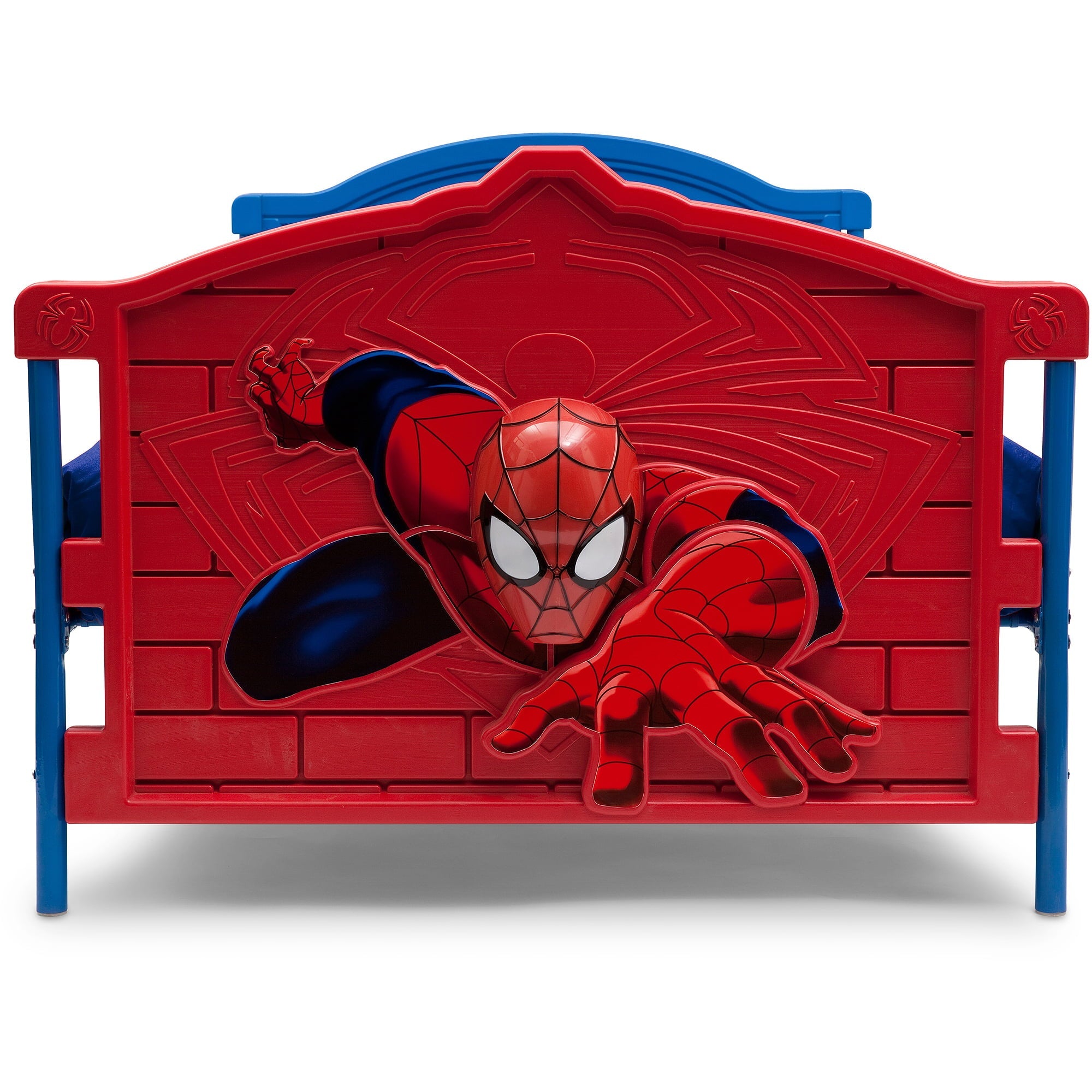 Delta Children Marvel Spider-Man 3D Plastic Twin Bed, Red