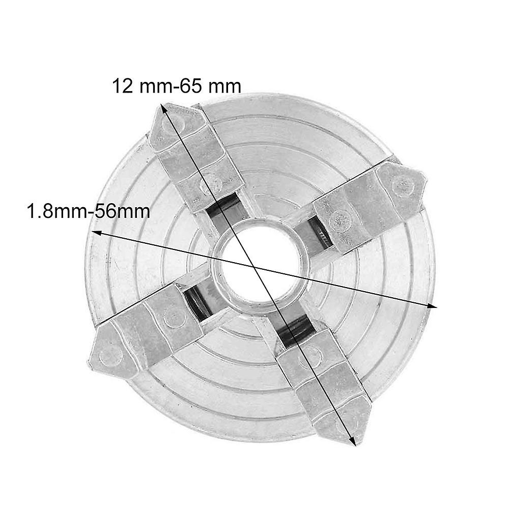 Zinc Alloy Mini Lathe Four Jaw Chuck M12*1 Chuck Hand Electric Drill Connecting Rod Power Tool