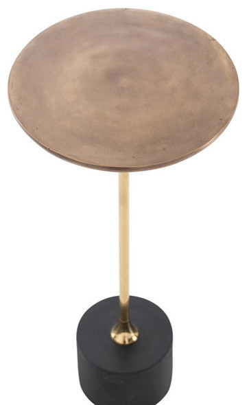 Fitz Accent Table  Gold   Transitional   Side Tables And End Tables   by GreatFurnitureDeal  Houzz