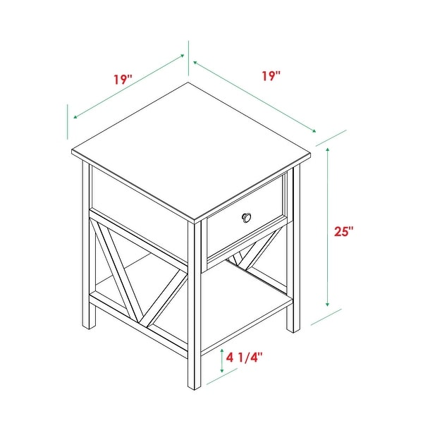 Middlebrook 3-Piece Distressed Table Set