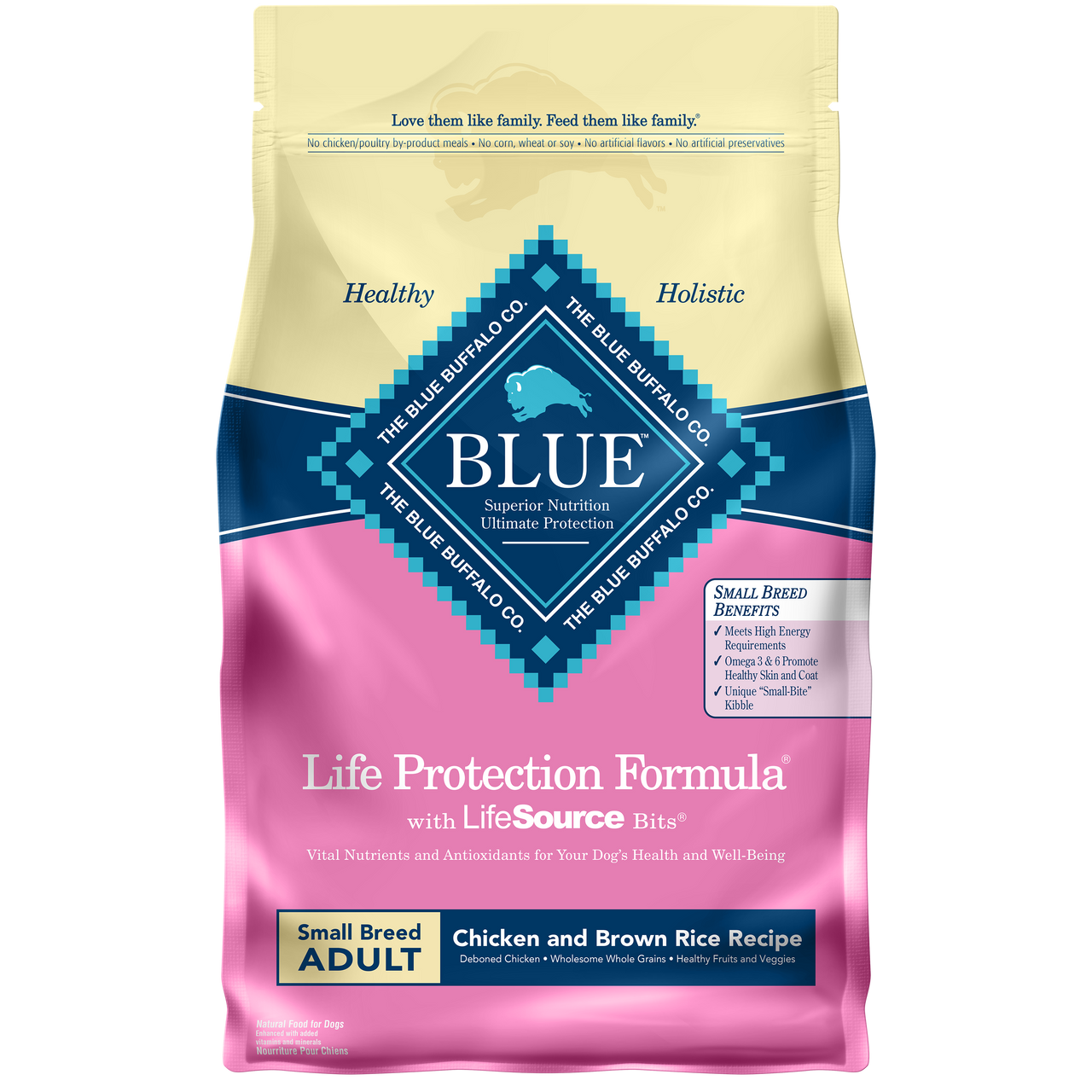 Blue Buffalo Life Protection Formula Small Breed Adult Chicken and Brown Rice Recipe Dry Dog Food