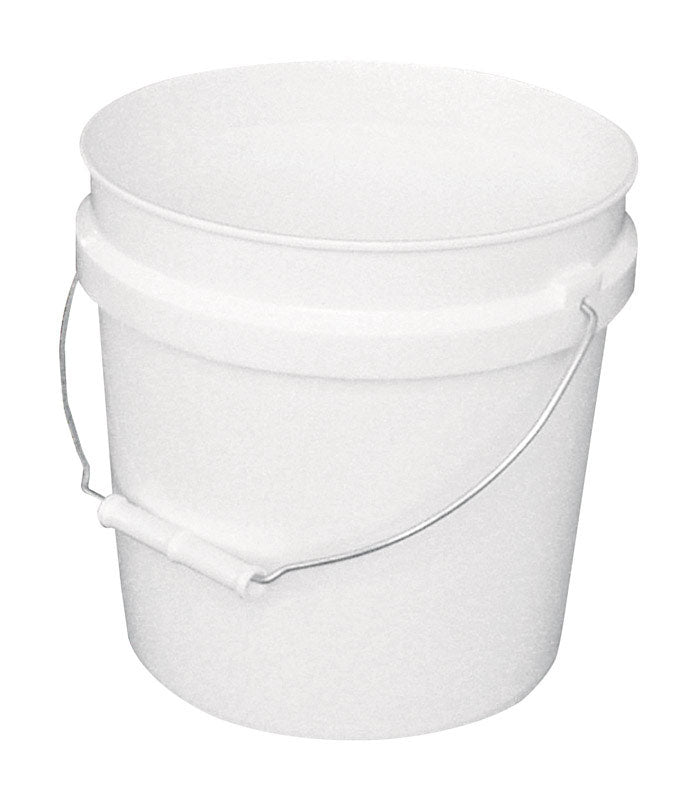 PLASTIC PAIL 2 GAL WHT