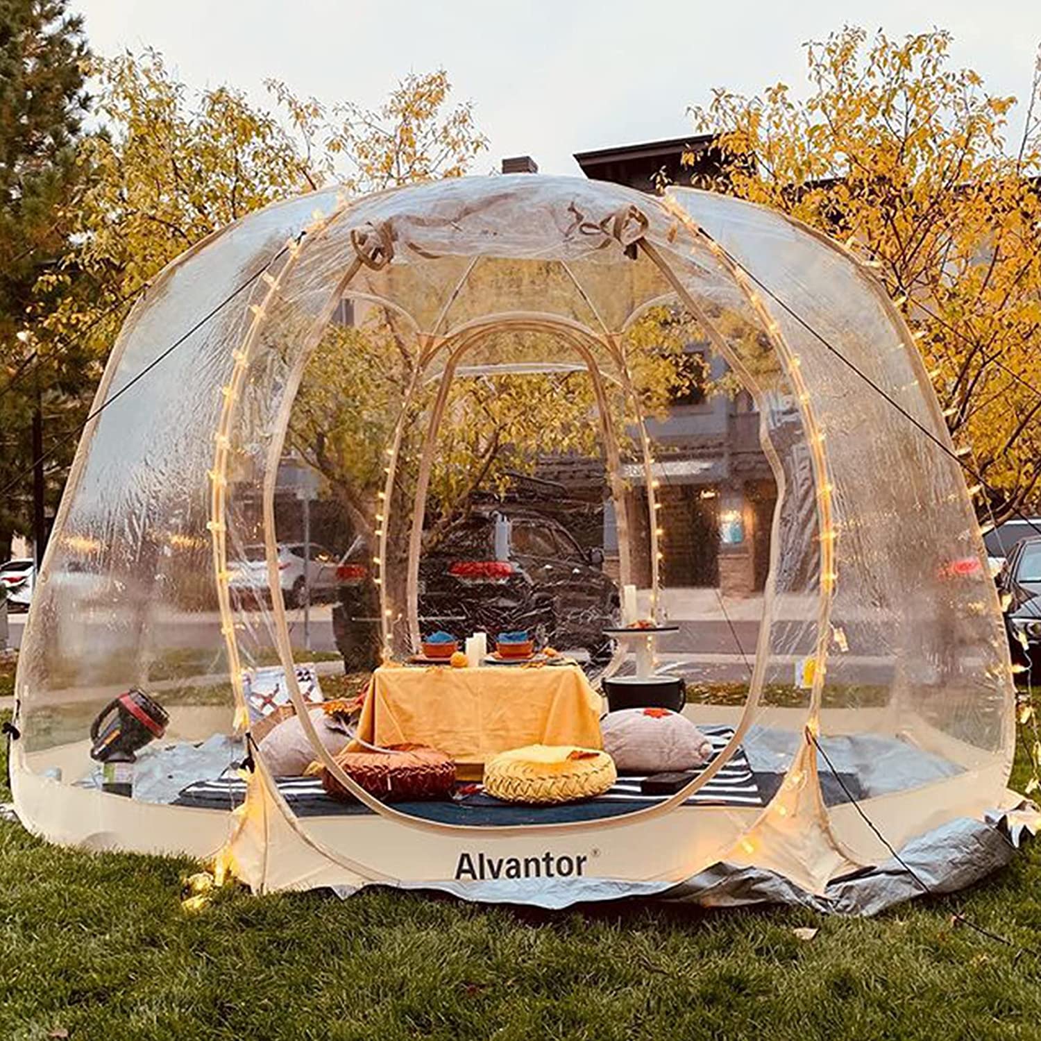 Alvantor Bubble Tent Pop Up Gazebo, 8-10 Person Igloo Dome Garden Patio Canopy Shelter