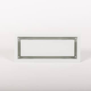 FITTES Aria Lite - Framed Wall Vent 4 in.x10 in. White DWLITFR4X10WHT